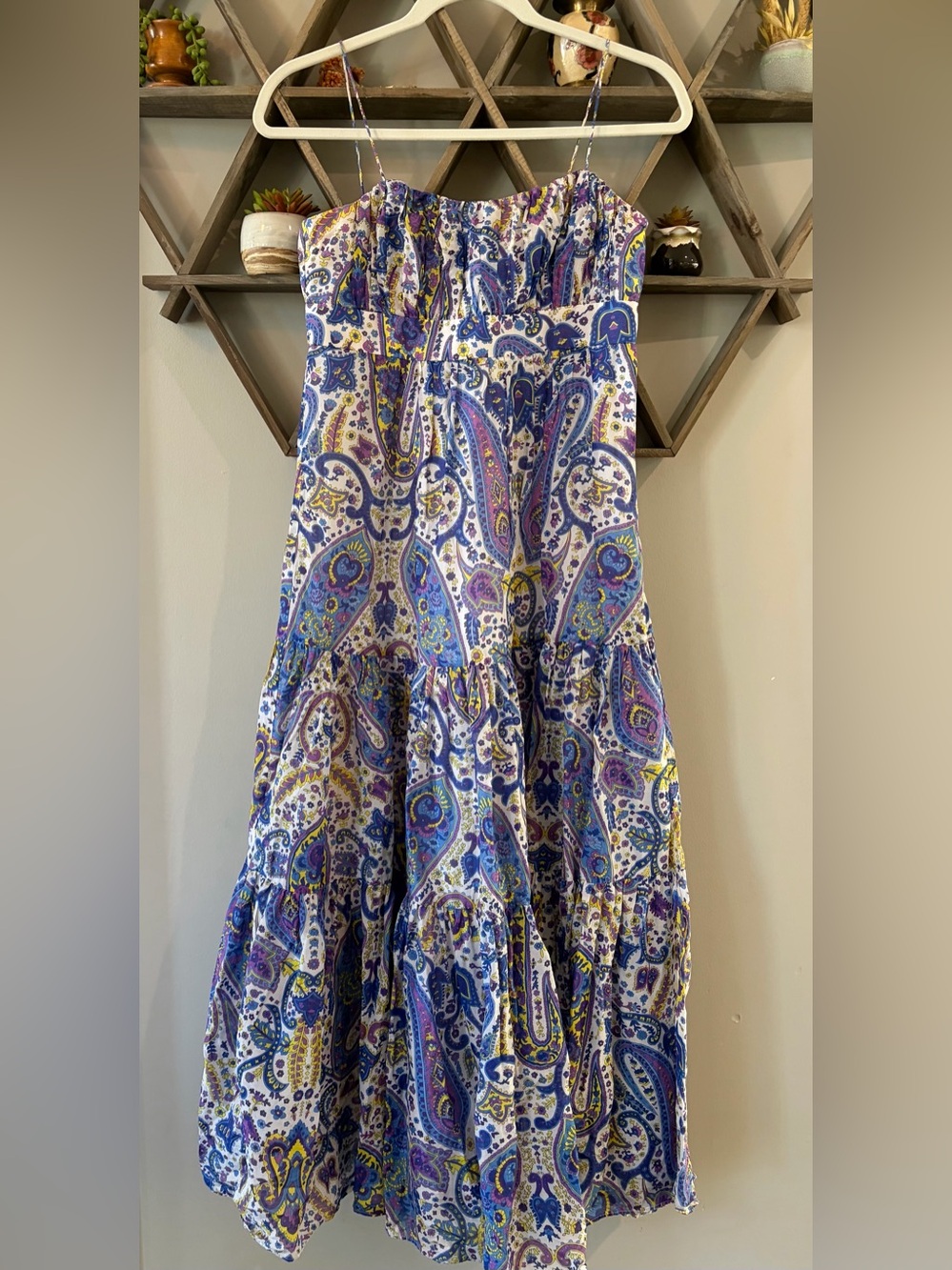 Vintage Lauren Ralph Lauren Farm Festival Paisley Prairie Maxi Dress. Size 2